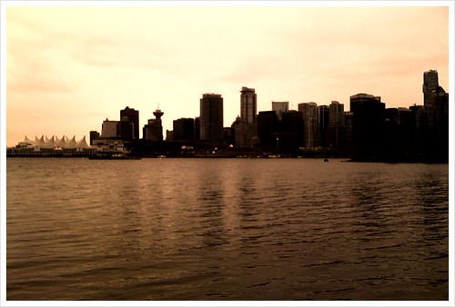 Vancouver skyline with Olympic Flame #tnmh
