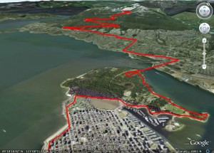 Cypress climb from Google Earth Cypress climb from Google Earth